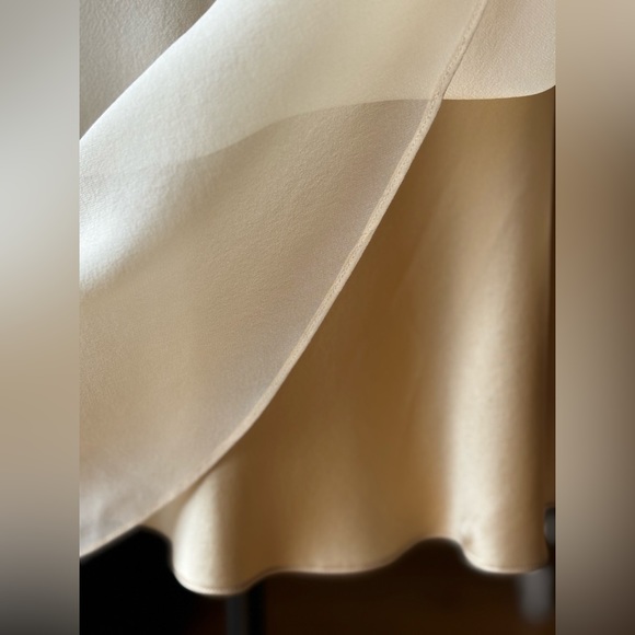 TAHARI 100% Silk Camisole Dress & Slip (6) Note: a few small nicks on rear hem - Picture 10 of 13